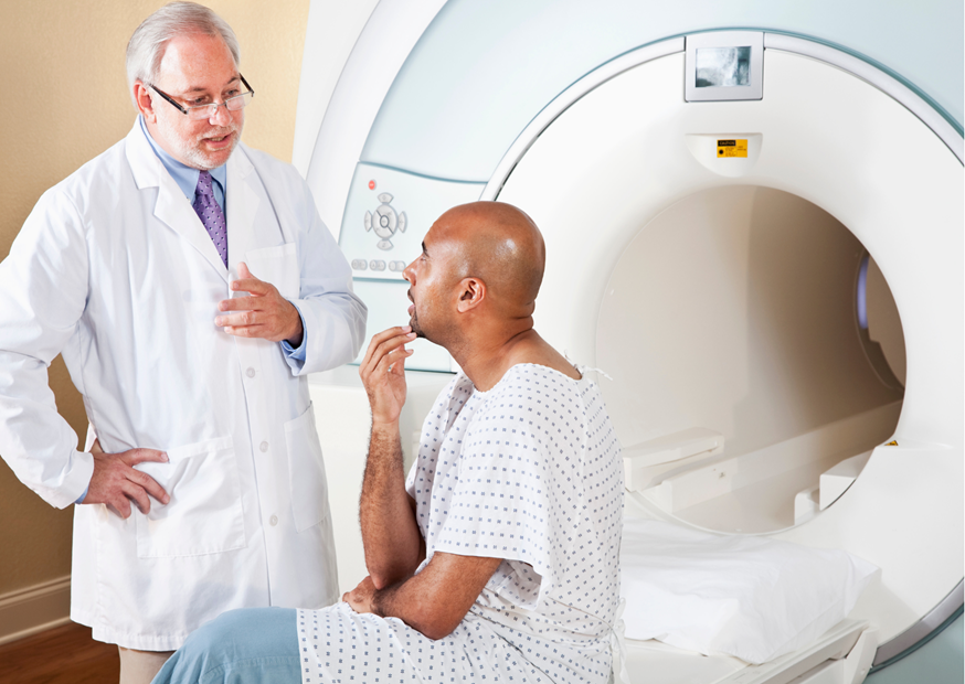 Premier MRI - doctor explaining MRI procedure